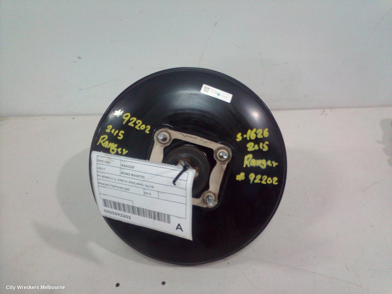 FORD RANGER 2015 Brake Booster