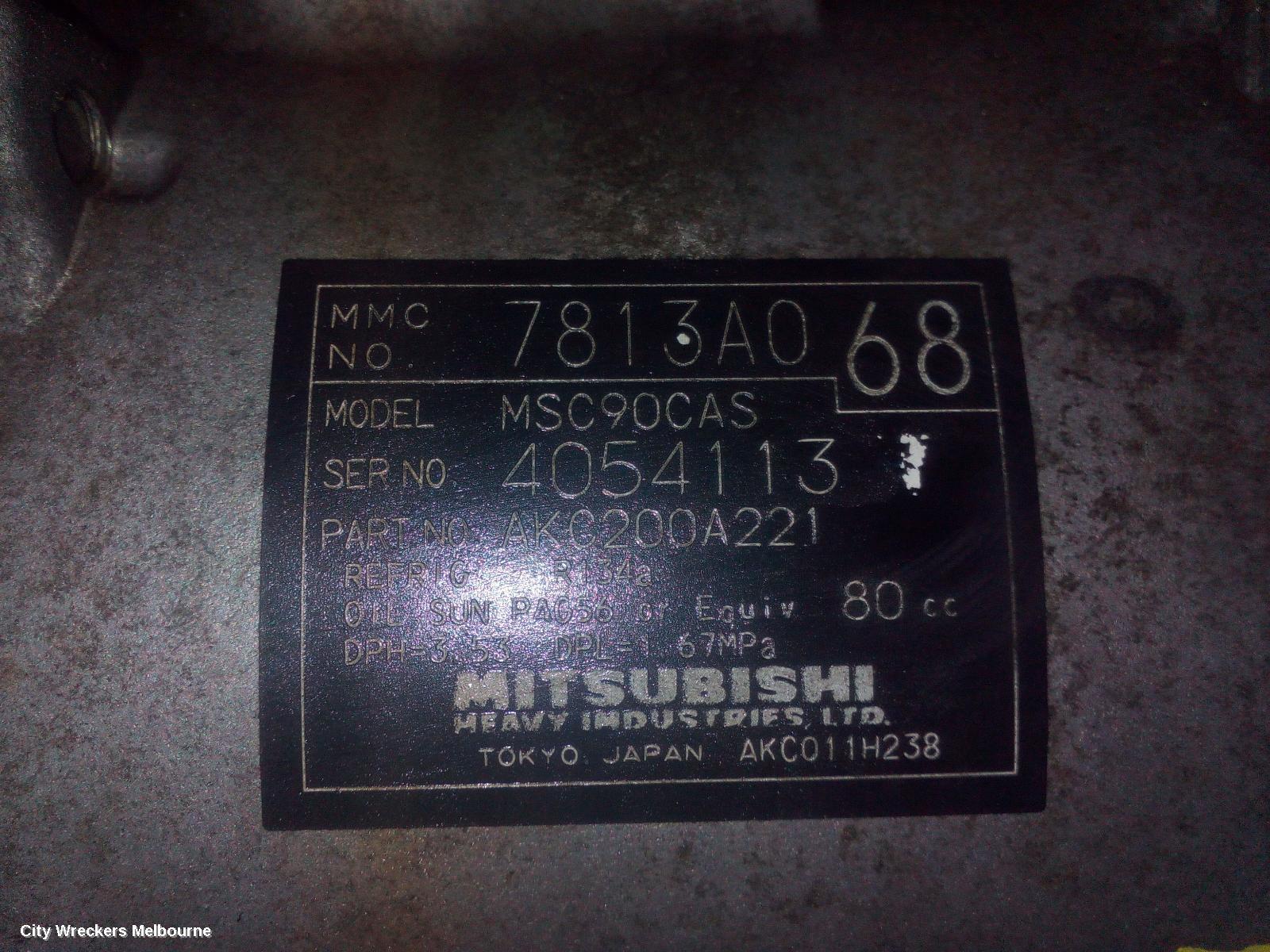 MITSUBISHI OUTLANDER 2007 A/C Compressor