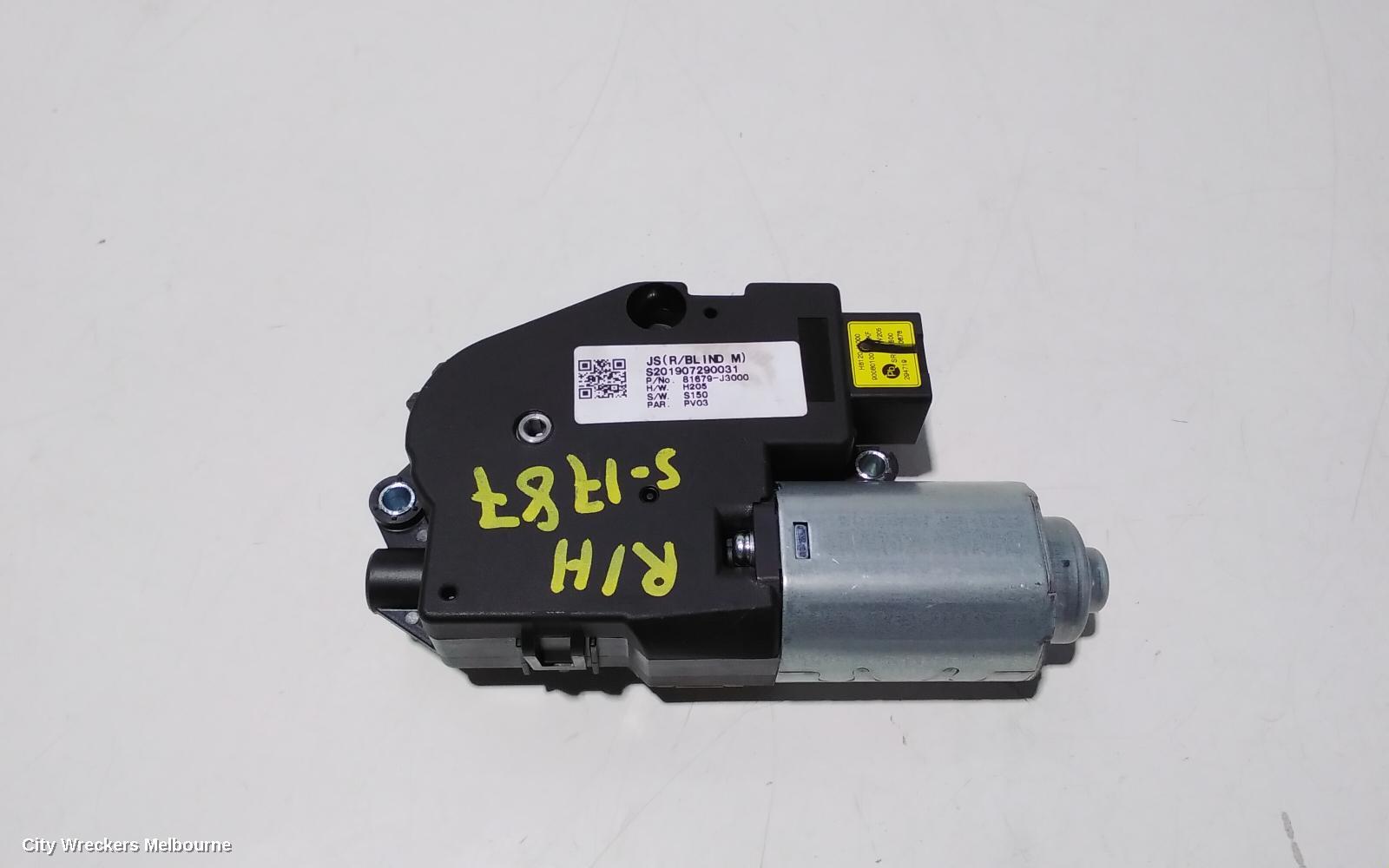 HYUNDAI VELOSTER 2020 Sunroof Motor