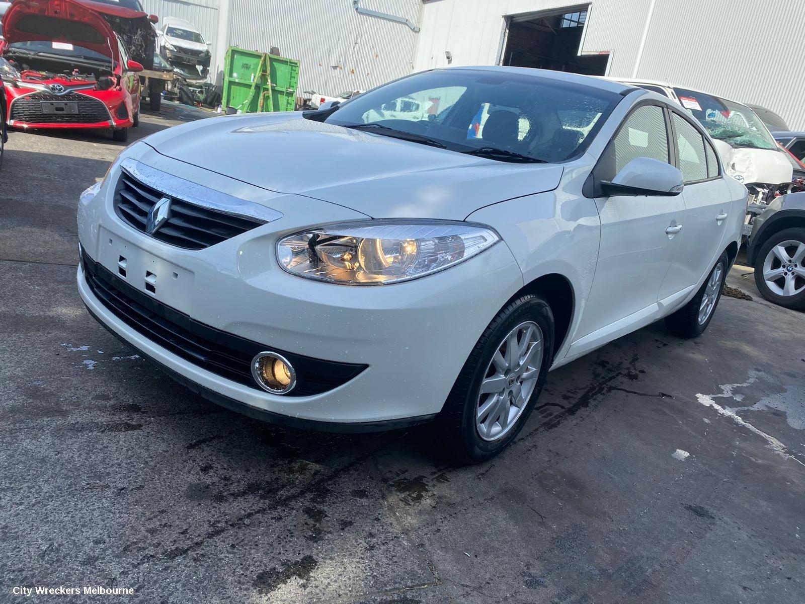 RENAULT FLUENCE 2012 Left Rear 1/4 Door Glass