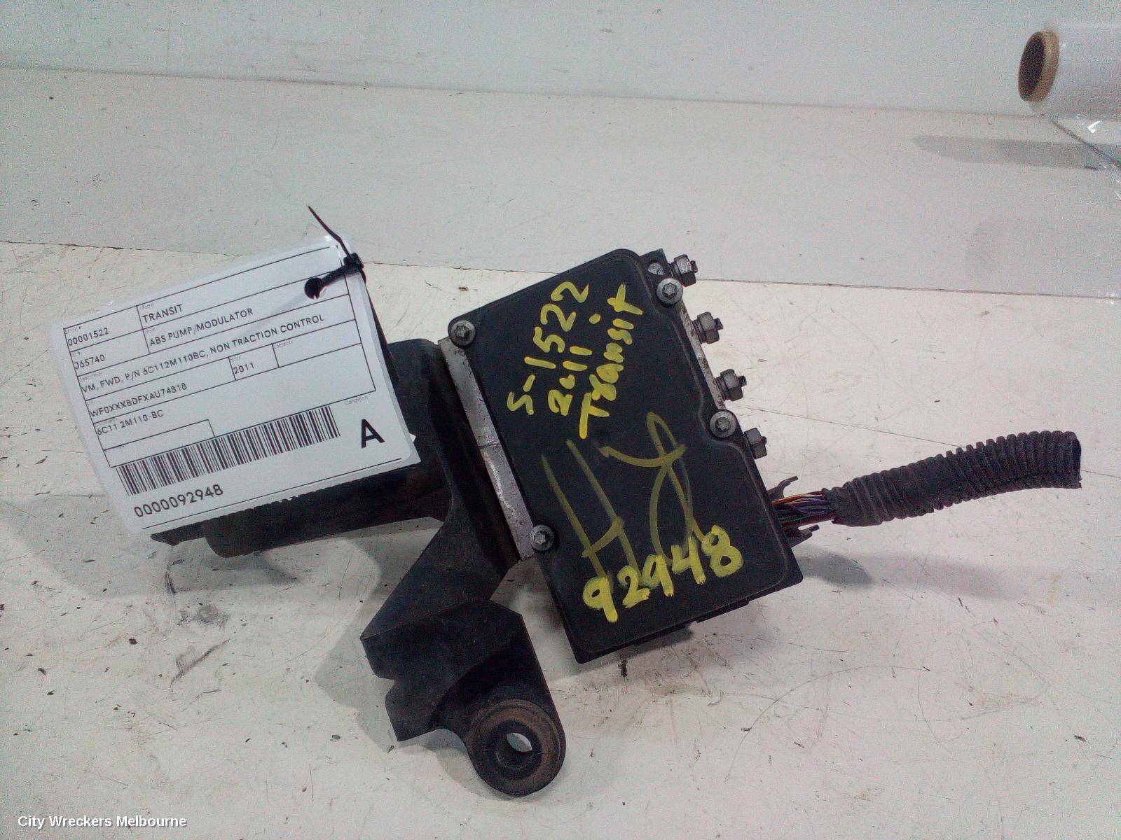 FORD TRANSIT 2011 Abs Pump/Modulator