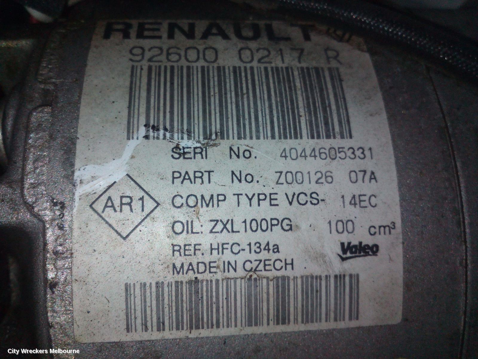 RENAULT CLIO 2014 A/C Compressor
