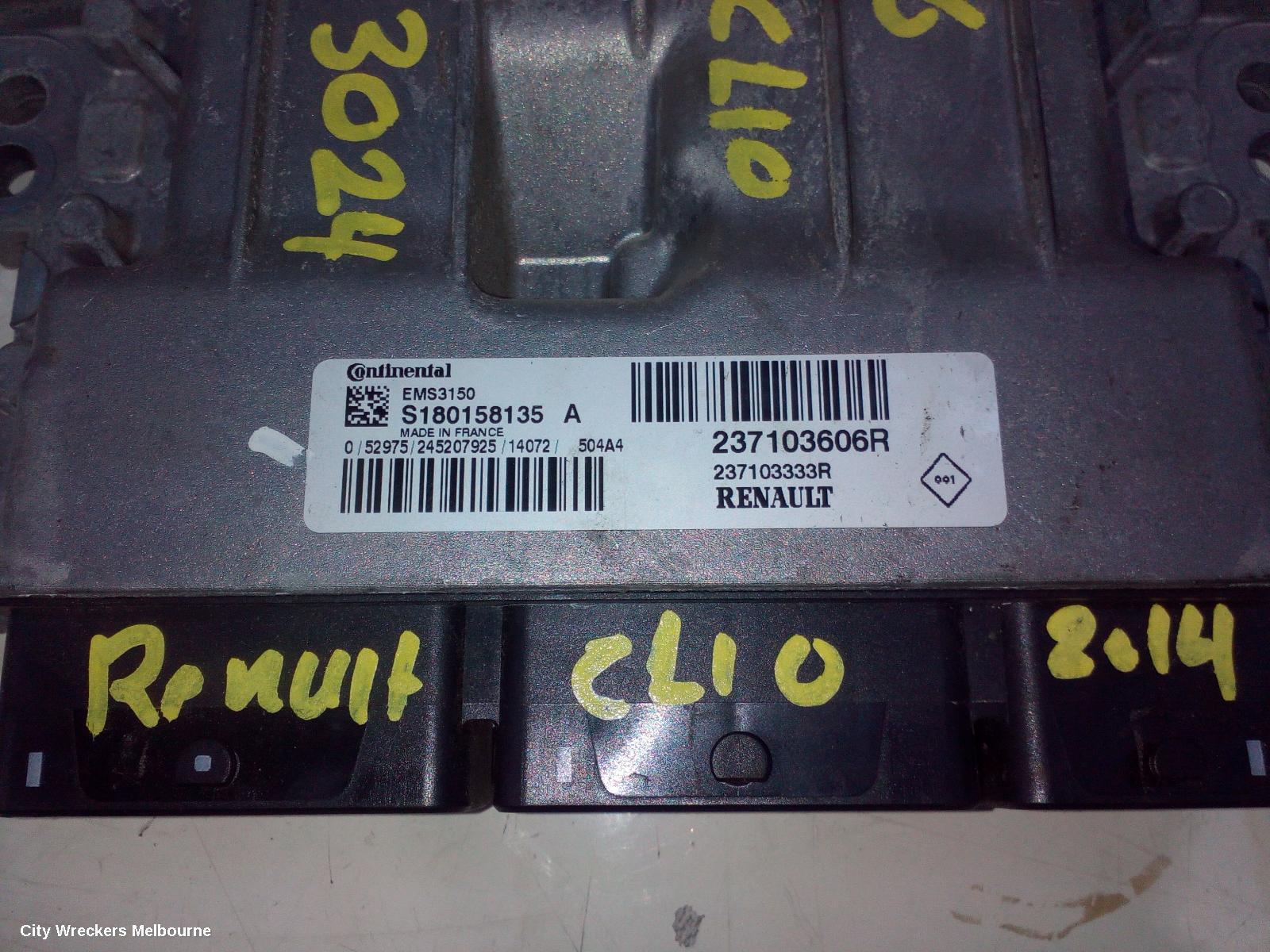 RENAULT CLIO 2014 Ecu