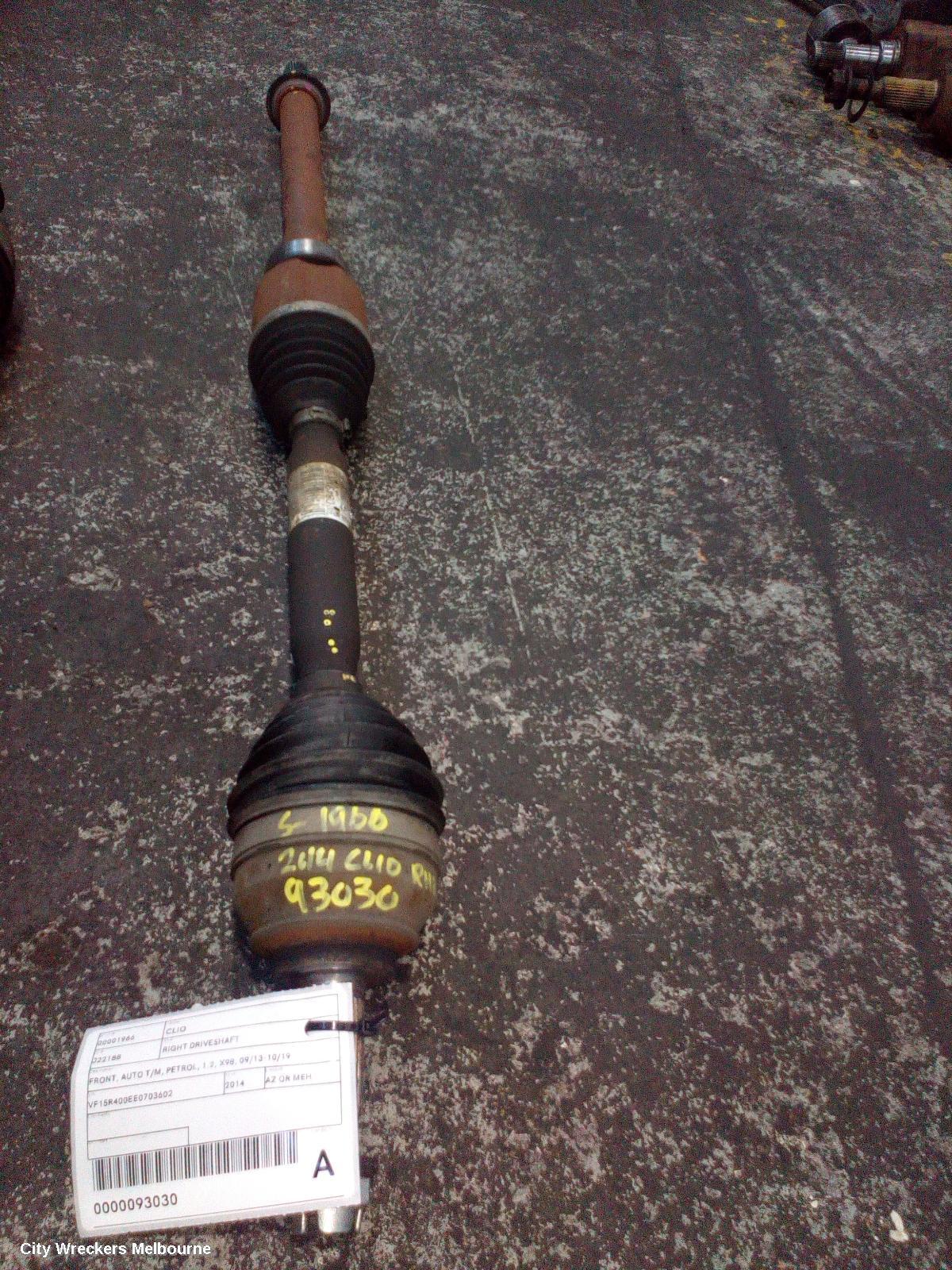 RENAULT CLIO 2014 Right Driveshaft