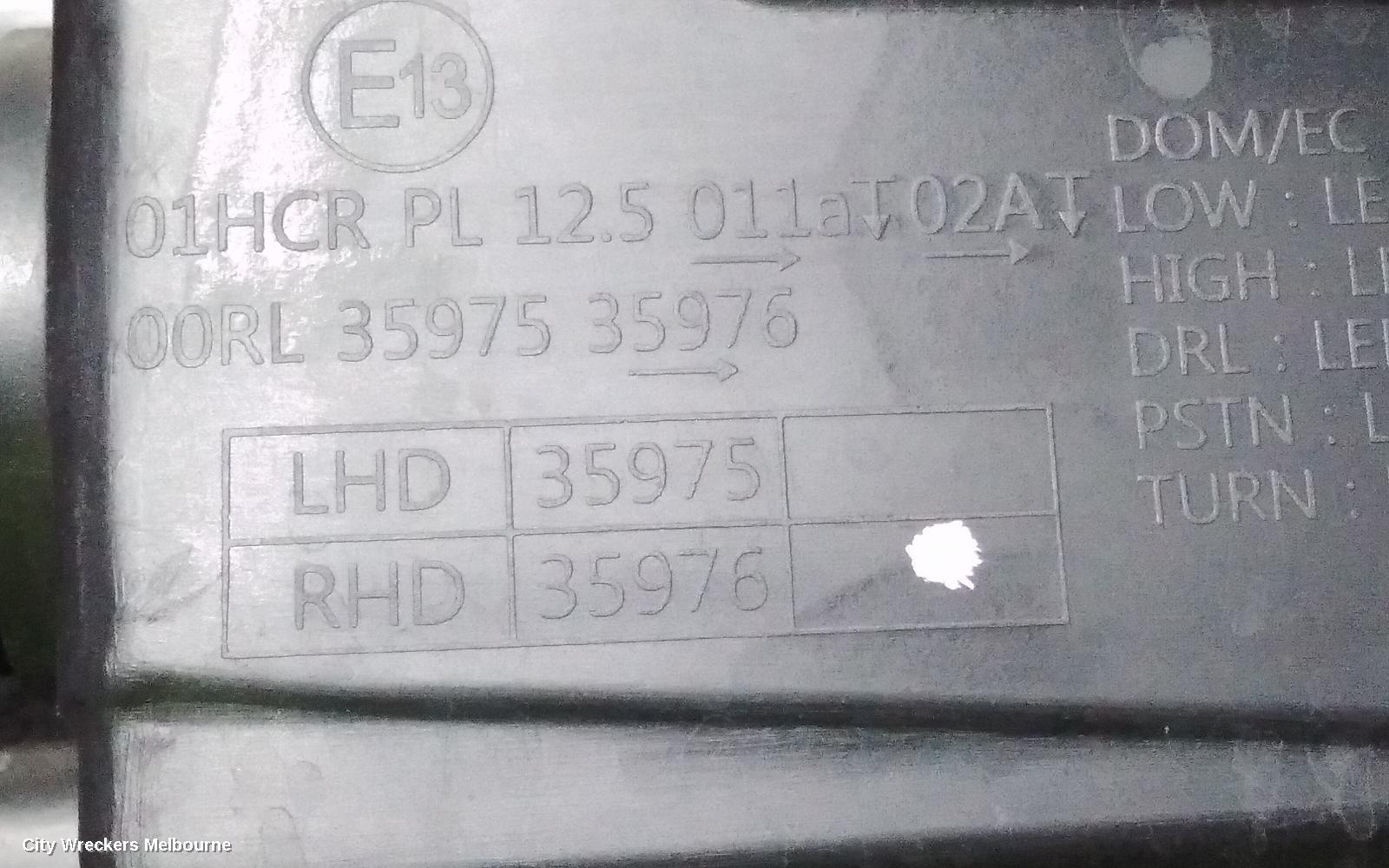 KIA STINGER 2021 Left Headlamp