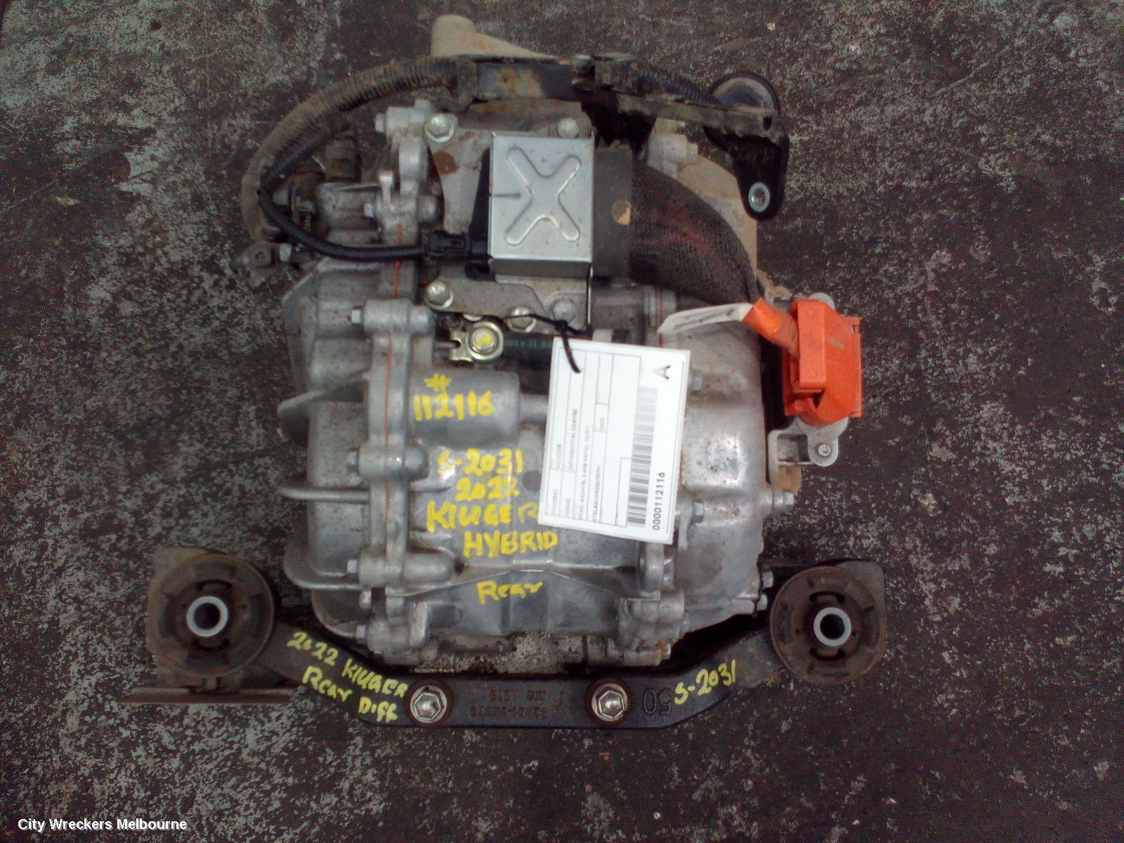 TOYOTA KLUGER 2022 Differential Centre