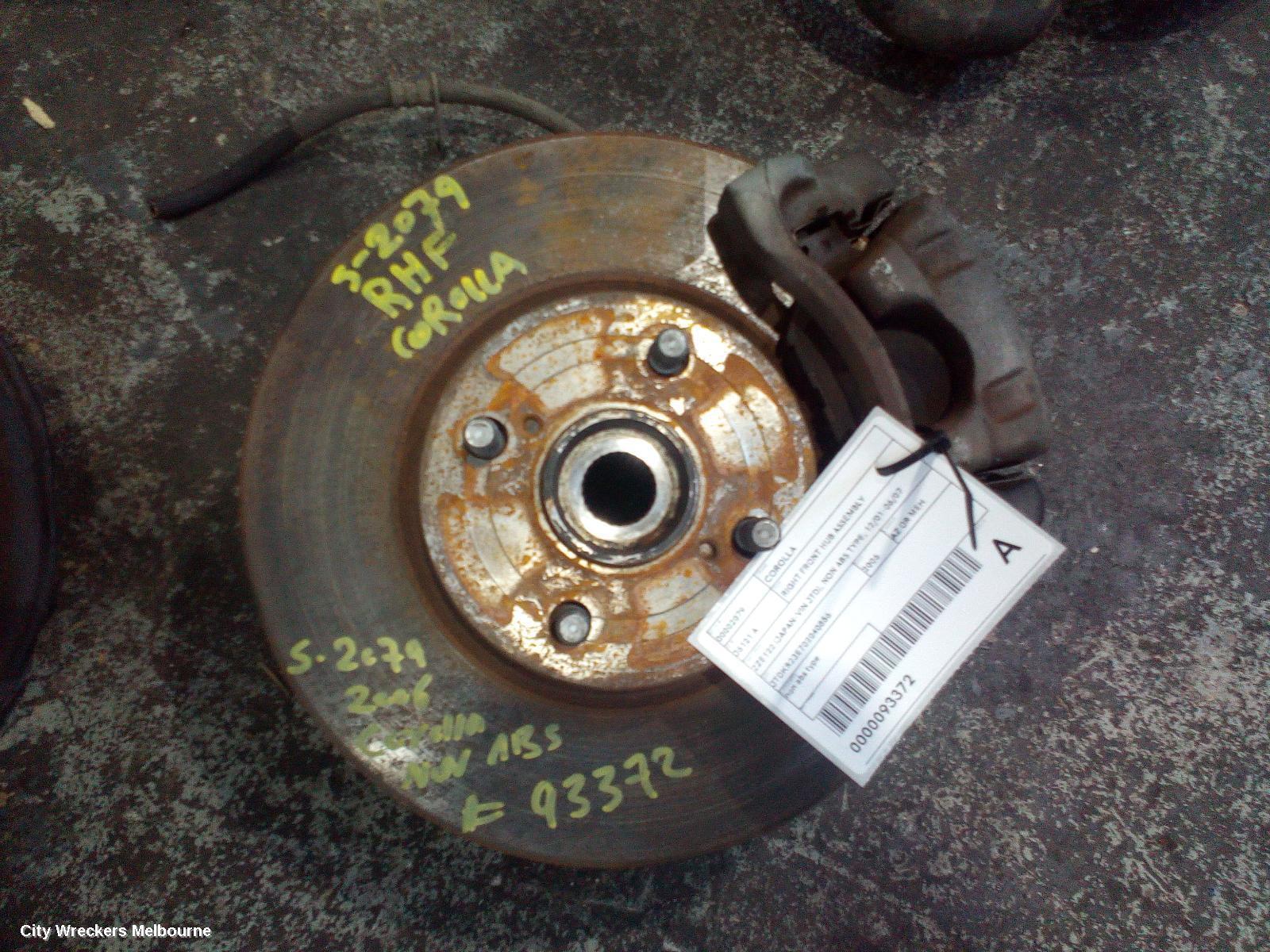 TOYOTA COROLLA 2006 Right Front Hub Assembly
