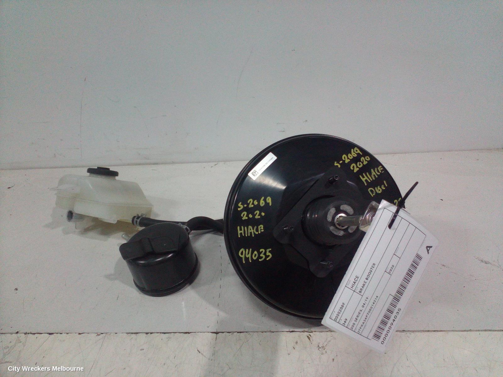 TOYOTA HIACE 2020 Brake Booster