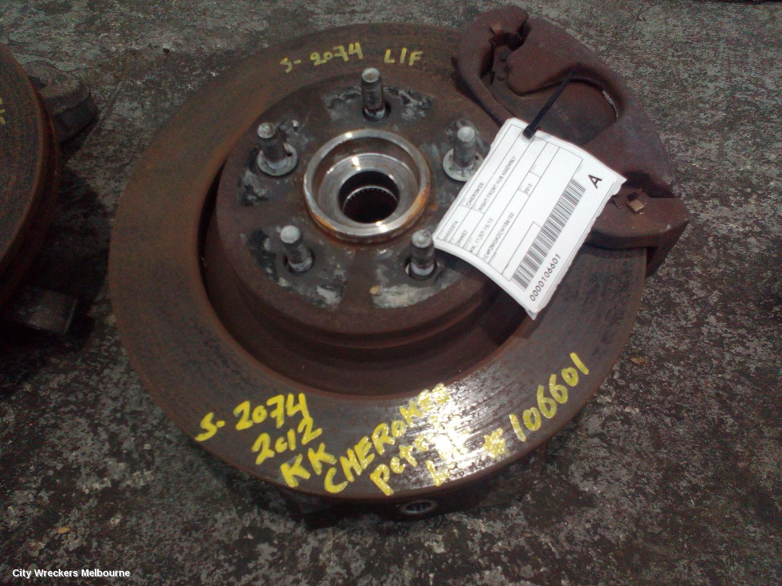 JEEP CHEROKEE 2012 Right Front Hub Assembly