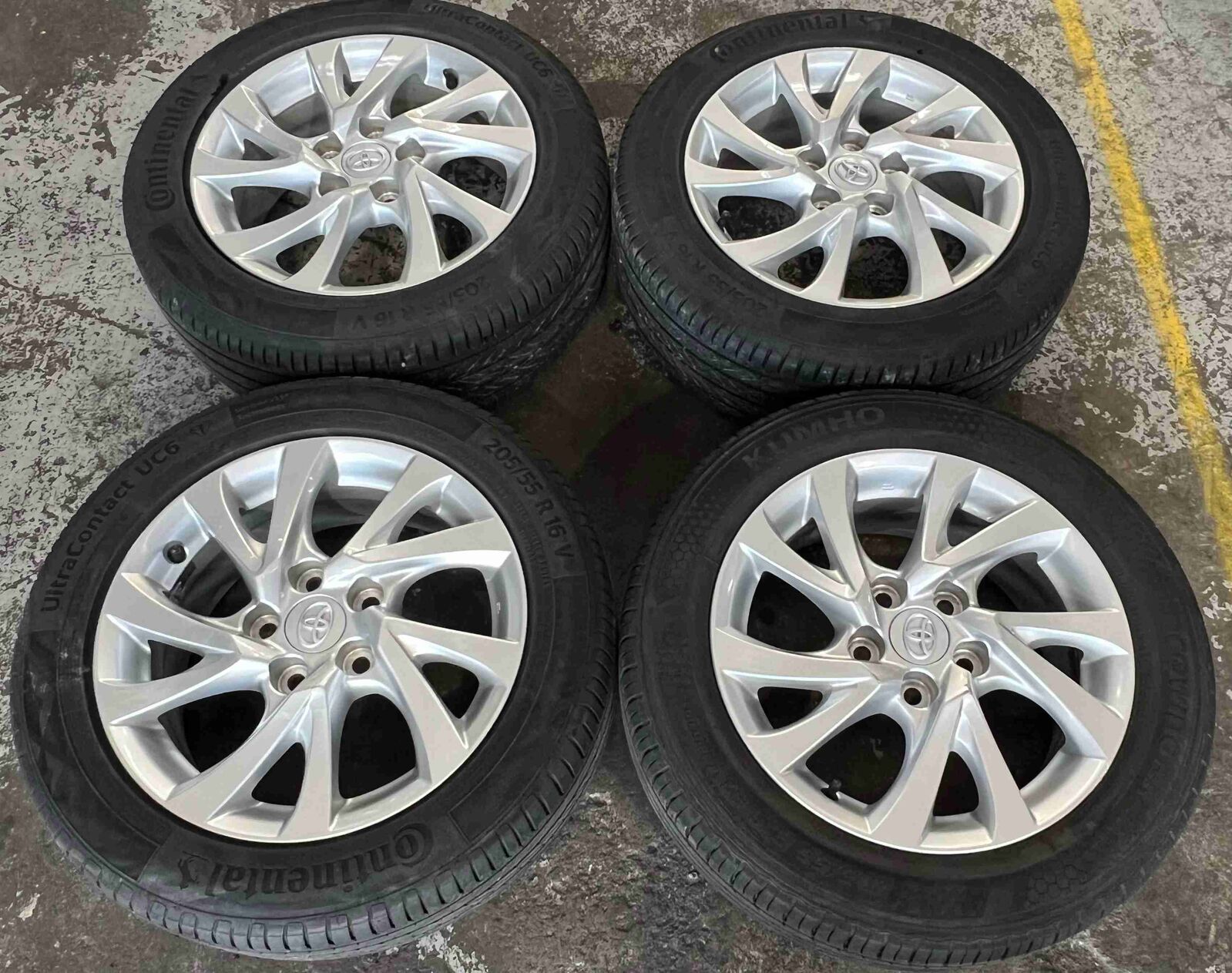 Set of Alloy Wheels to suit TOYOTA COROLLA 2010 ~ 2018