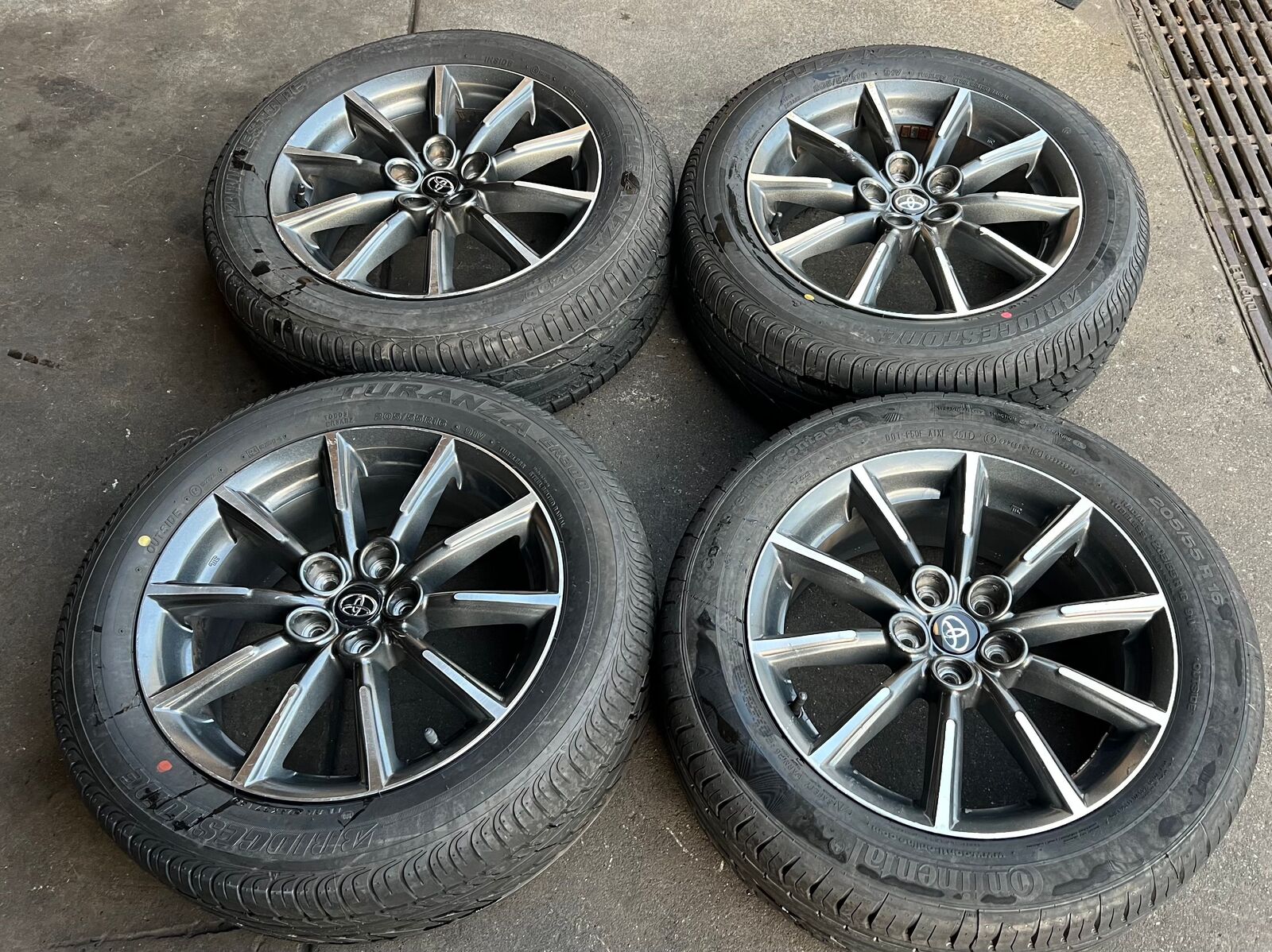 Set of Alloy Wheels to suit TOYOTA COROLLA 2019 ~ 2023